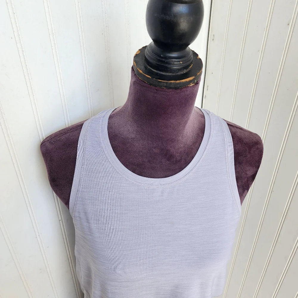 Athleta Tank Womens Tank Top Athletic Racerback Gym Stretch Gray Sz S - Picture 4 of 13